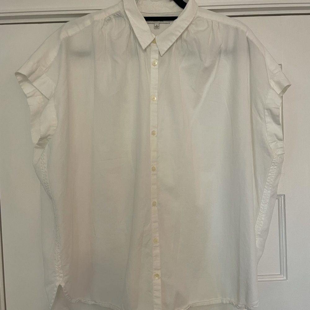 Madewell Boxy White Button Down, L